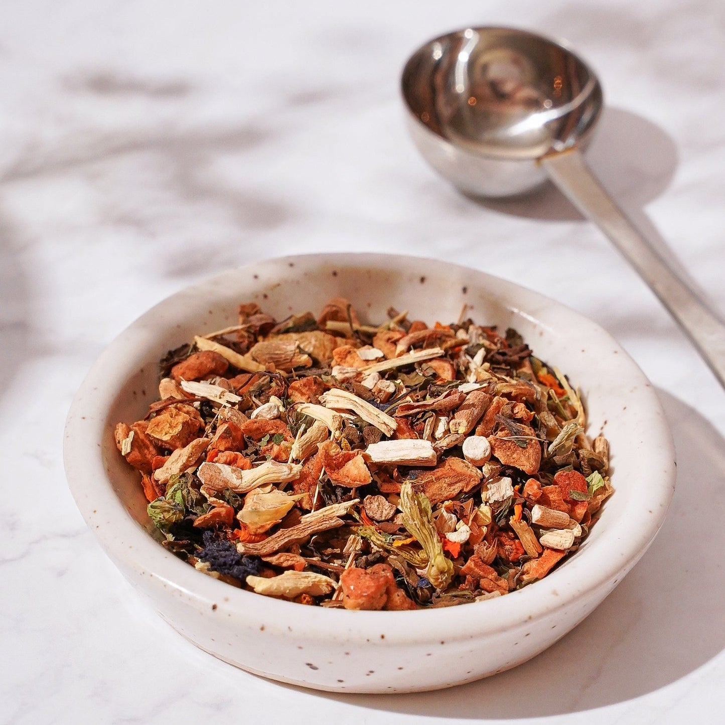 Tea with butterfly flower and ashwagandha