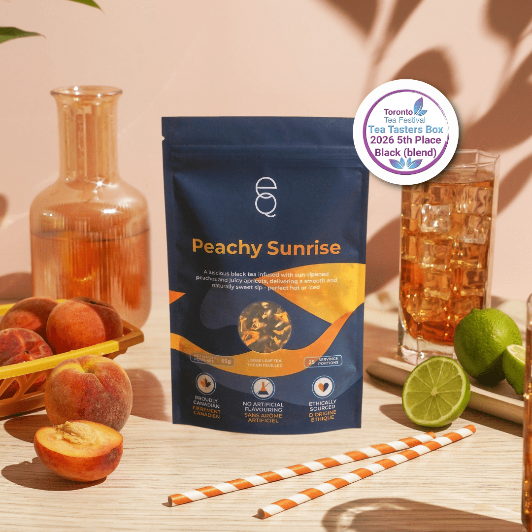 Award Winning Sweet Real Peach Iced Tea | Natural Black Tea Blend – EQ ...