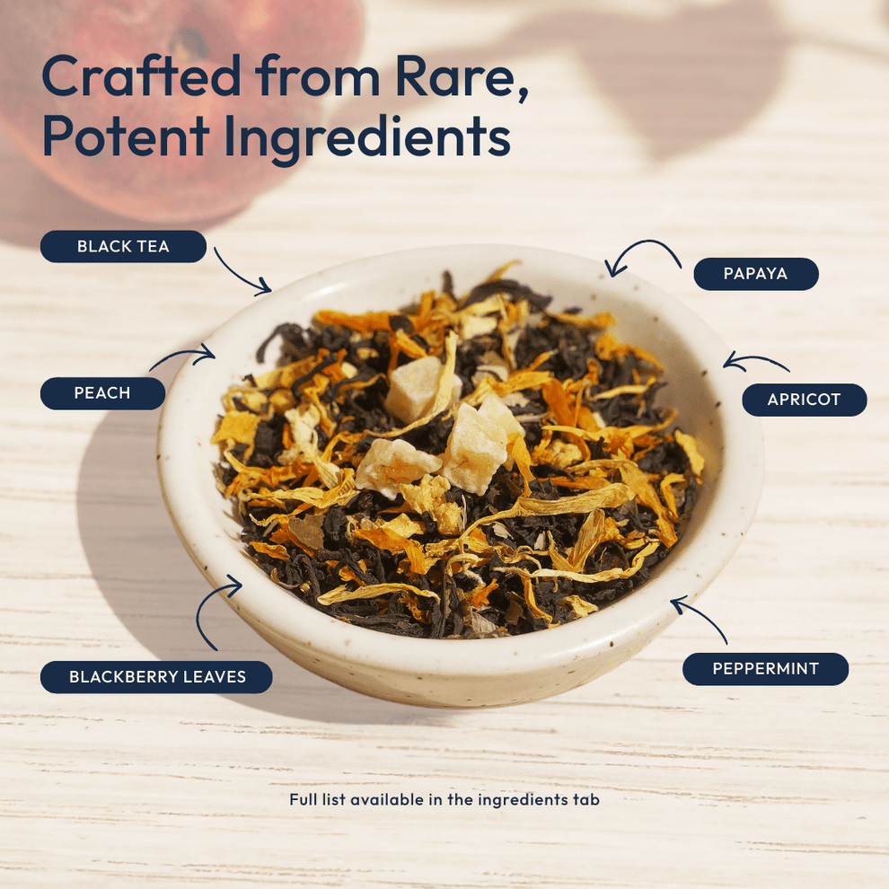 Award Winning Sweet Real Peach Iced Tea | Natural Black Tea Blend – EQ ...